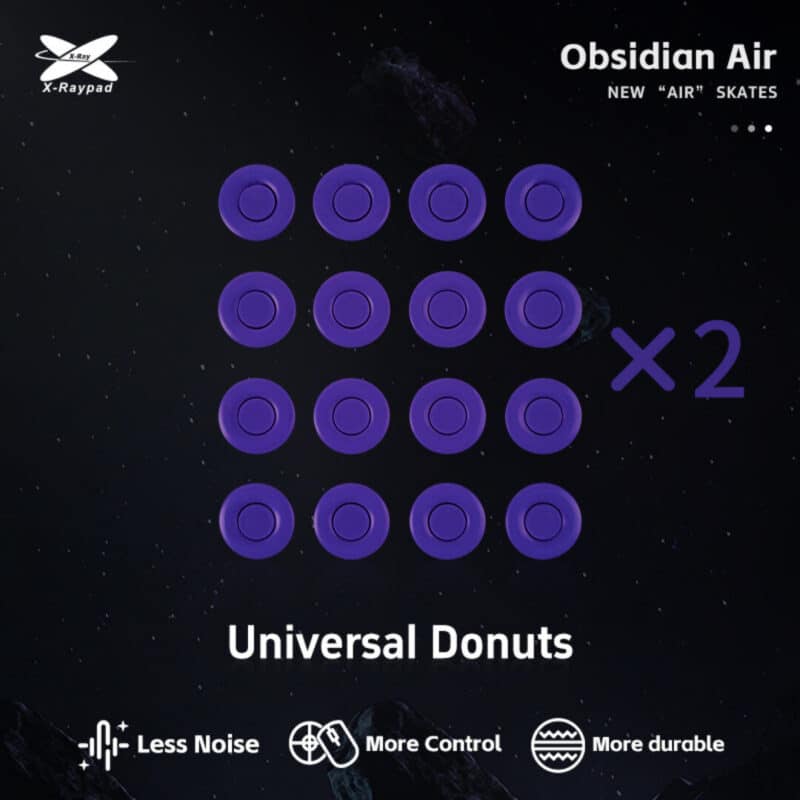 X-Raypad Obsidian Air Mouse Feets - Universal Donuts