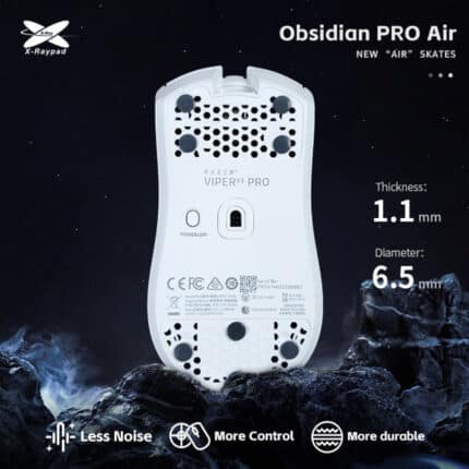 X-Raypad Obsidian Pro Air Mouse Feets – Universal Dots