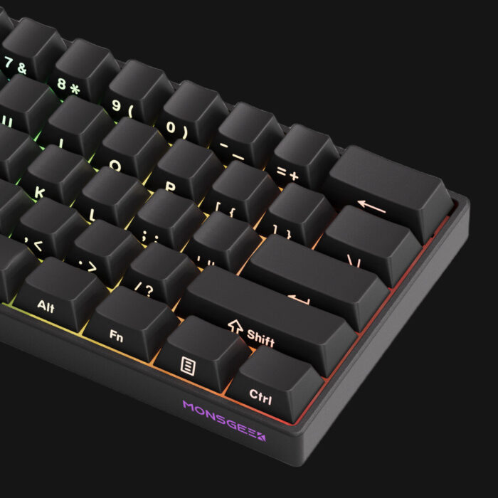 AKKO Monsgeek FUN60 PRO Black ANSI (1) Akko MonsGeek FUN60 Pro HE Magnetic Gaming Keyboard – 60%, ANSI, Rapid Trigger, 8K - Image 5