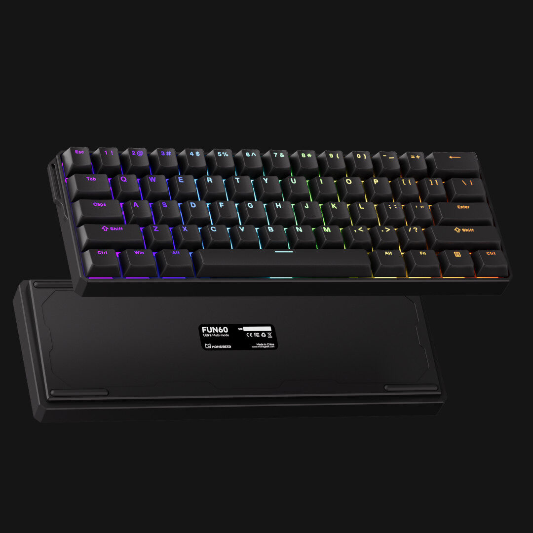 Akko MonsGeek FUN60 Ultra HE Magnetic Gaming Keyboard – 60%, ANSI, Rapid Trigger, 8K