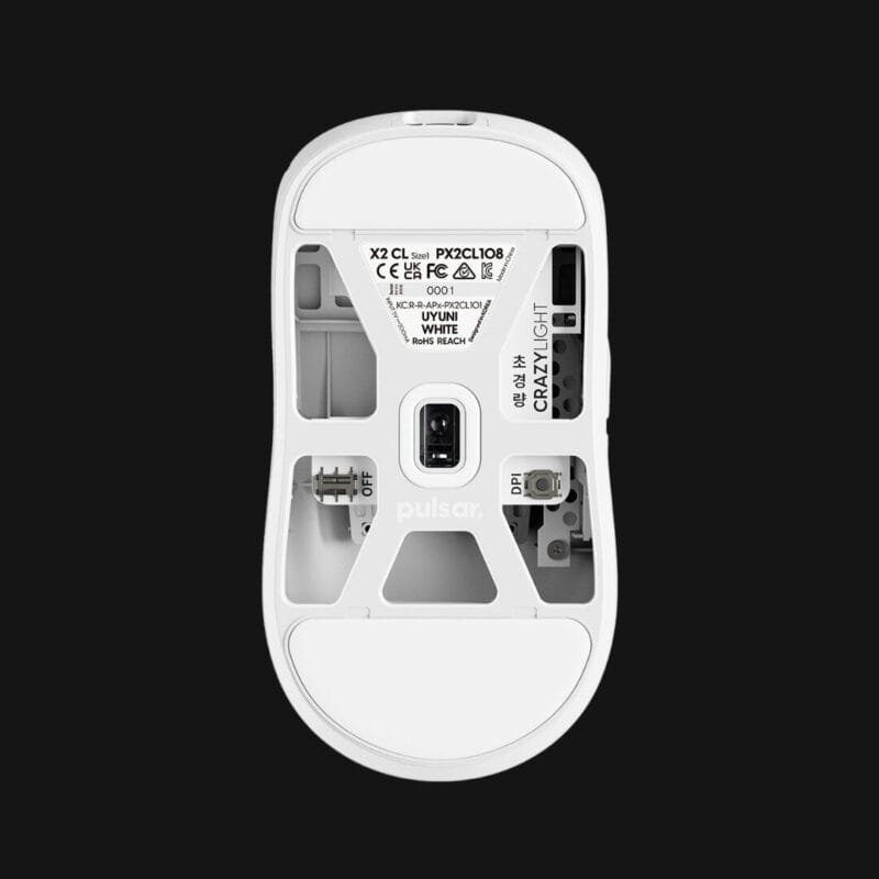 Pulsar X2 CRAZYLIGHT Wireless Gaming Mouse - White