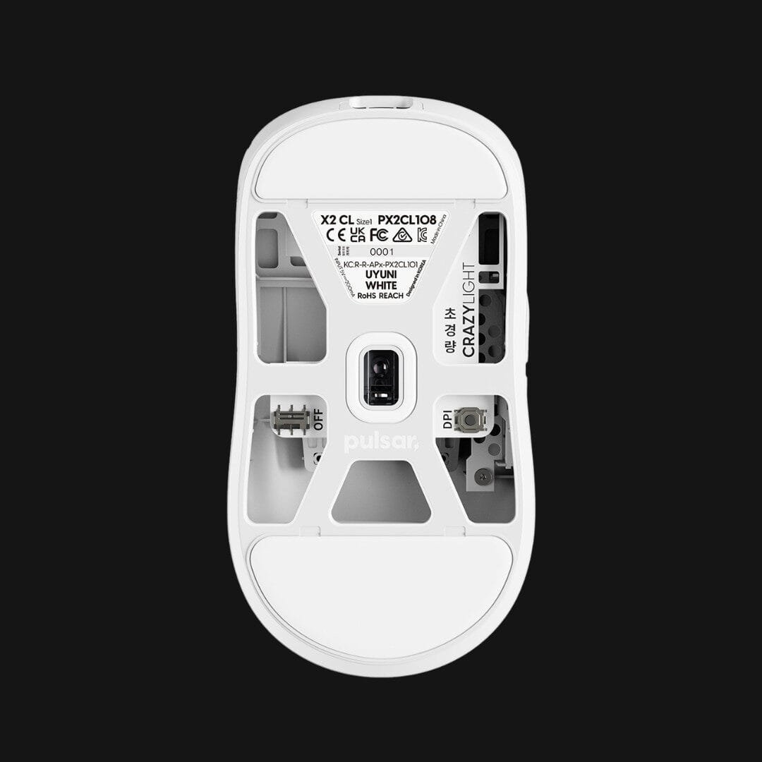 Pulsar X2 CRAZYLIGHT Wireless Gaming Mouse - White