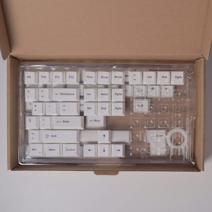 Custom Portuguese (ISO-PT) Keycap Set White