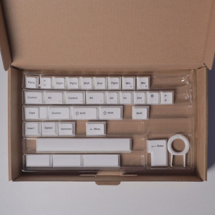 Custom Portuguese (ISO-PT) Keycap Set White
