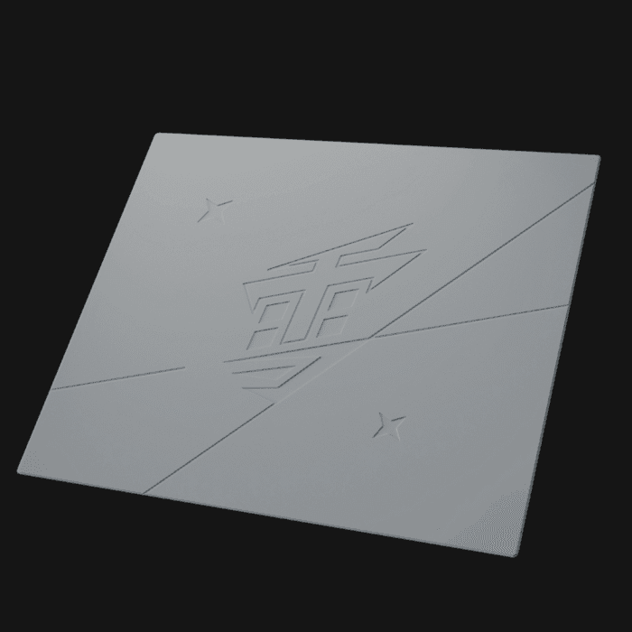 White anti-slip silicone base with Yuki Aim branding pattern.