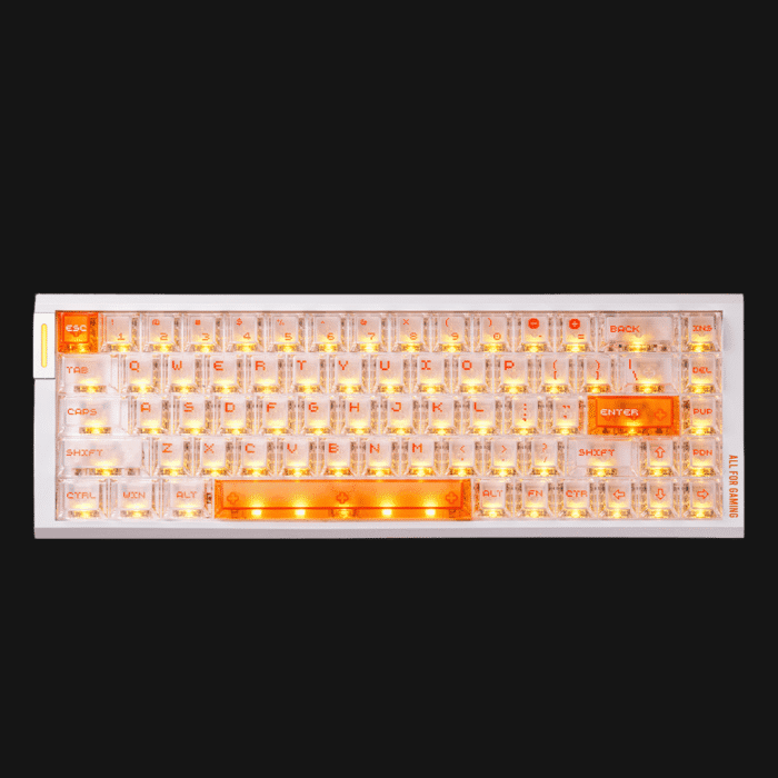 ATK RS6 Air Teclado Magnético HE Esports Branco Laranja