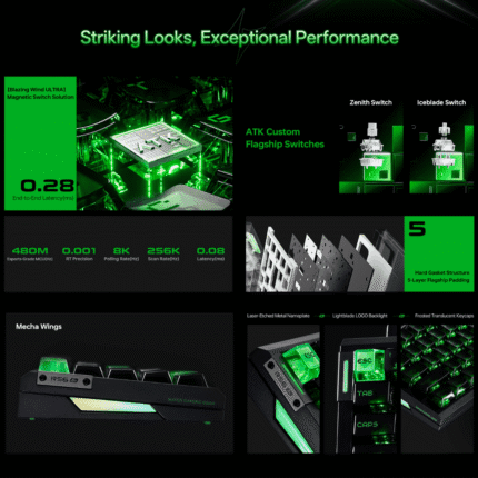 ATK RS6 Air Esports Hall Effect Keyboard Main Specs