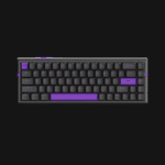 Vista superior do Teclado Magnético ATK RS6 Aluminum (Snow Blade Preta) a mostrar a caixa em alumínio CNC.