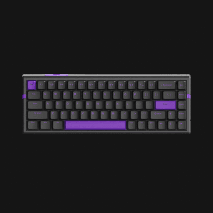 Vista superior do Teclado Magnético ATK RS6 Aluminum (Snow Blade Preta) a mostrar a caixa em alumínio CNC.