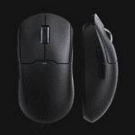 Vista superior do rato gaming sem fios MCHOSE A5 V3 a demonstrar o seu design simétrico de 56g.