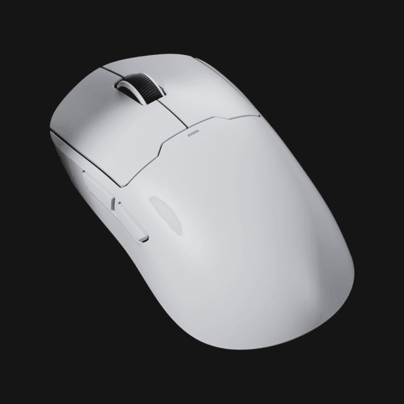 Side profile of the MCHOSE A5 V3 highlighting the ergonomic shape optimized for small to medium hands.