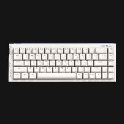 Top view of MCHOSE Ace 68 Turbo Aluminum Hall Effect Keyboard (Nova White) featuring 65% layout.