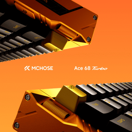 Side profile of the Orange Galaxy aluminum case showing the premium powder-coated finish.