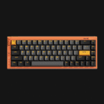 Top view of MCHOSE Ace 68 Turbo Aluminum Hall Effect Keyboard (Galaxy Orange) featuring 65% layout.