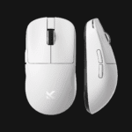 Top view of MCHOSE L7 Pro Ultra-Lightweight Wireless Mouse (Black) featuring a holeless 39g shell.