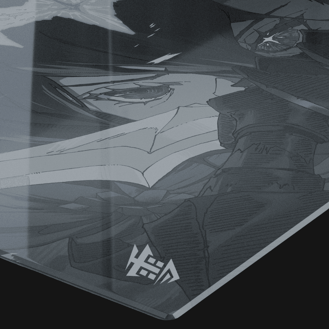 Yuki Aim Monokuro Glass Mousepad - Limited Edition - Image 3