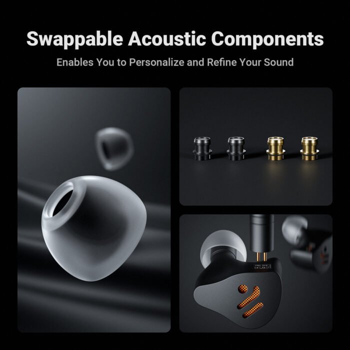 Fosi Audio IM4 – IEM Open-Back, Driver Beryllium 10mm, Nozzles Intercambiáveis