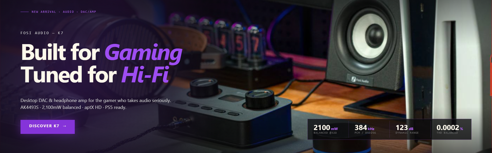 Fosi Audio K7 Banner