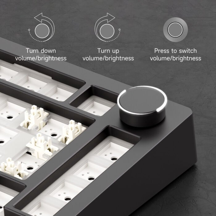 MonsGeek M1 V5 VIA – 75% ISO Aluminum Barebone Kit, Gasket Mount & 8000mAh - Image 2