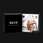 Truthear Keyx multi-injection molded construction with CNC anodized metal shell showing compact dongle form factor for IEM use