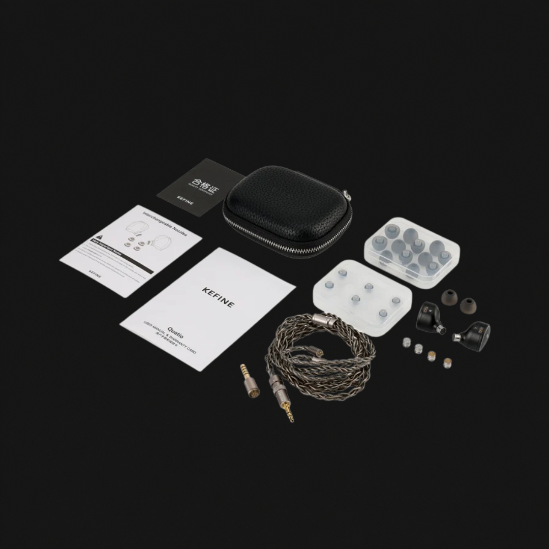 KEFINE Quatio Hybrid IEM - 2DD+2BA, Tuning Nozzles - Image 4