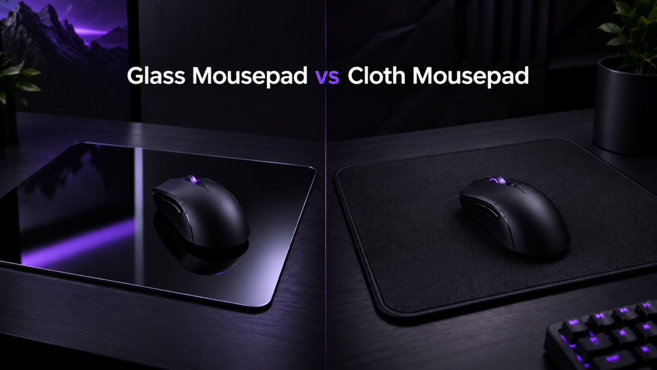 Glass mousepad vs cloth mousepad comparison for gaming