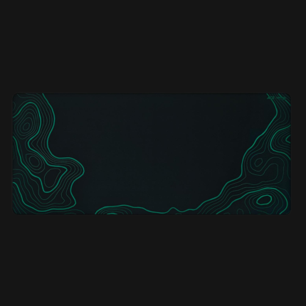 X-raypad ACE Control Midnight Camo – XXL Gaming Mousepad with Green Topographic Pattern