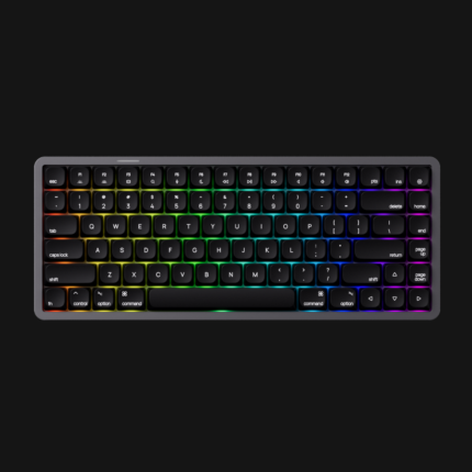 AKKO Air 01 Space Gray low-profile mechanical keyboard with RGB
