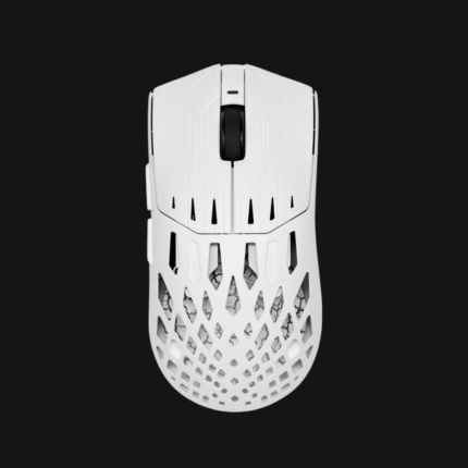 VXE Dragonfly X3 Turbo White – Rato gaming sem fios com estrutura honeycomb