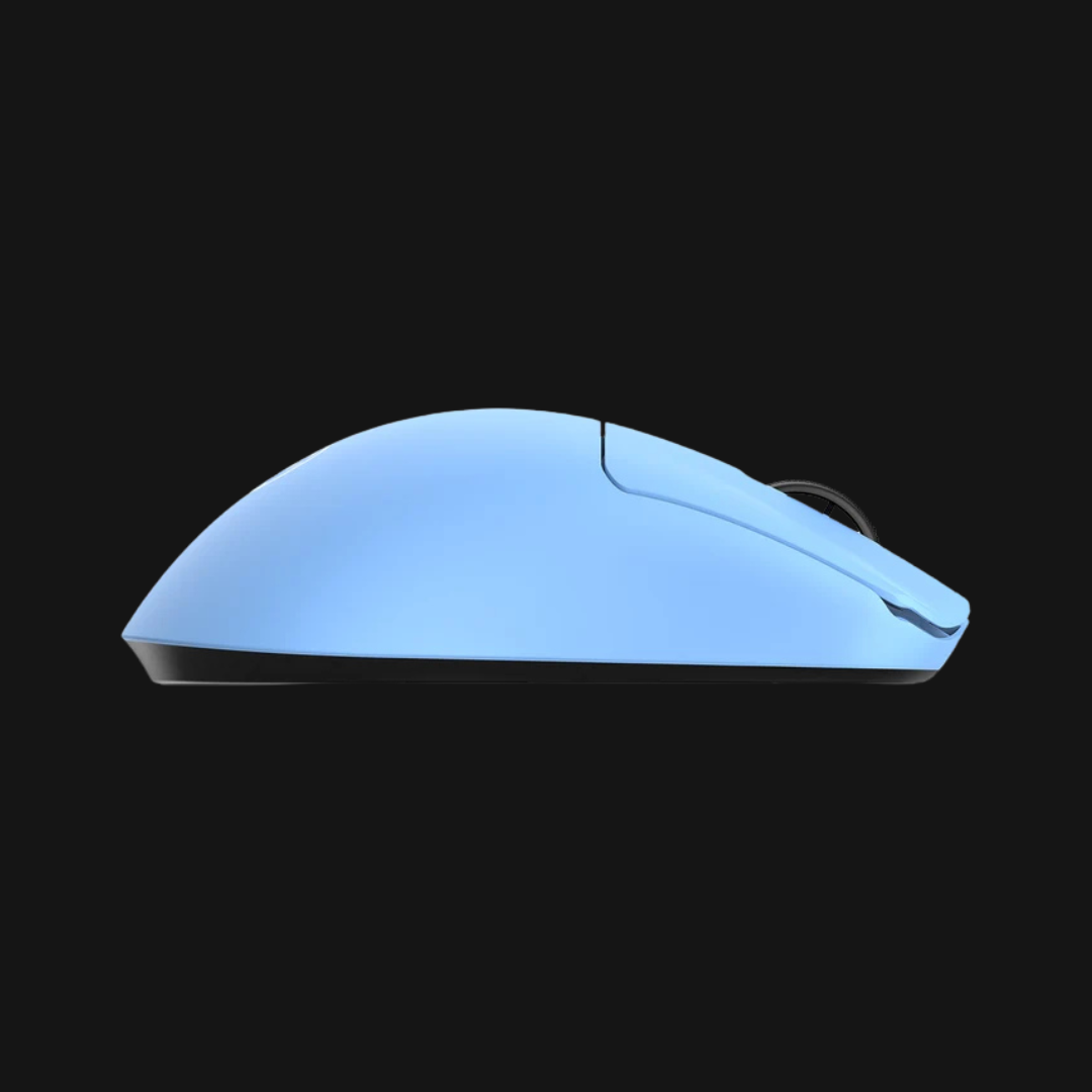 ATK F1 V3 Ultimate+ – Perfil lateral do rato gaming sem fios azul