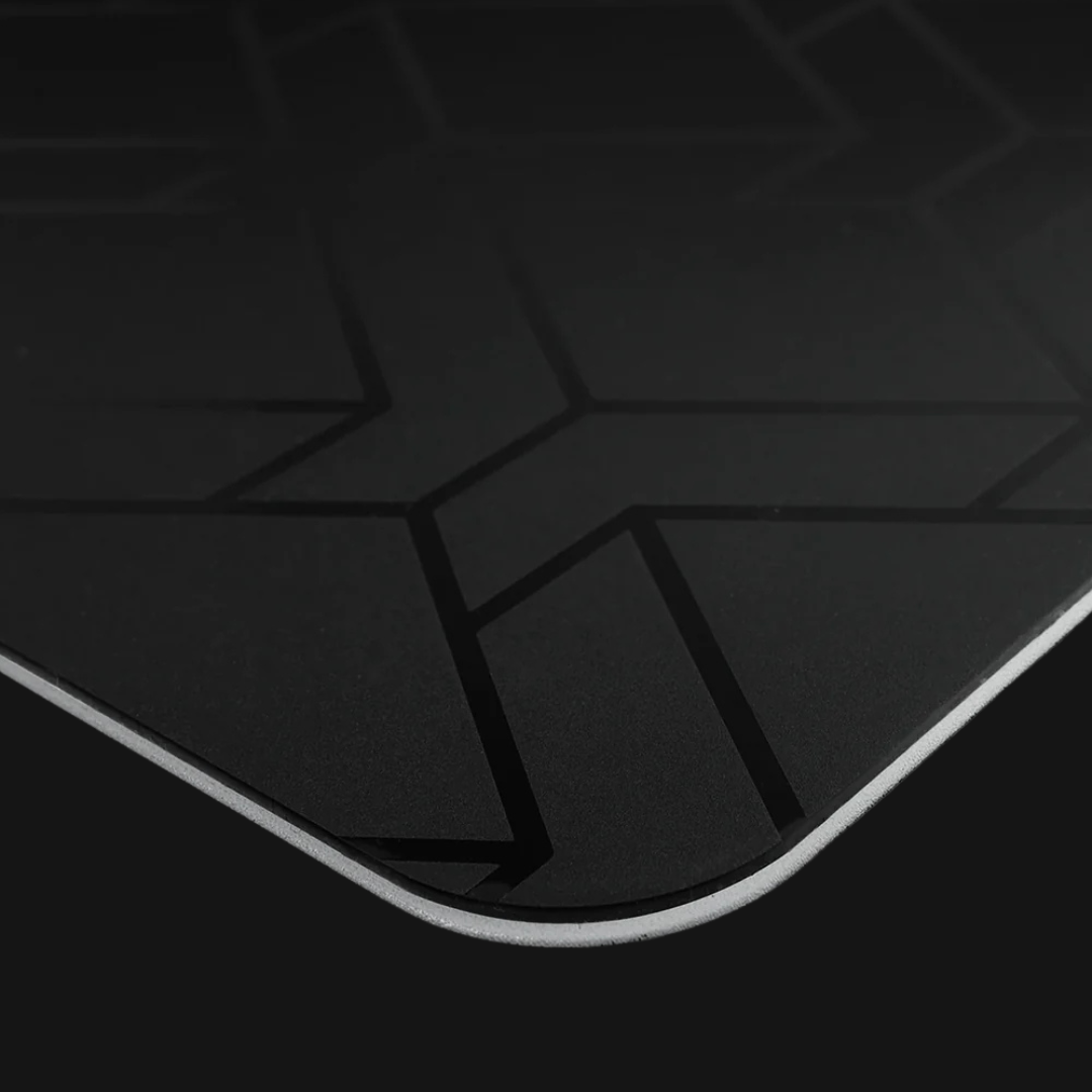 Base antiderrapante do ATK Riffle LIAN YI Black – Mousepad Gaming de Vidro